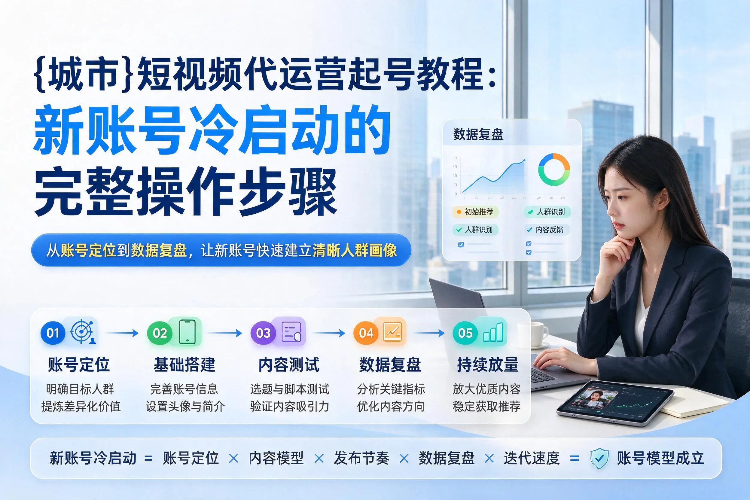 宝鸡短视频代运营起号教程:新账号冷启动的完整操作步骤