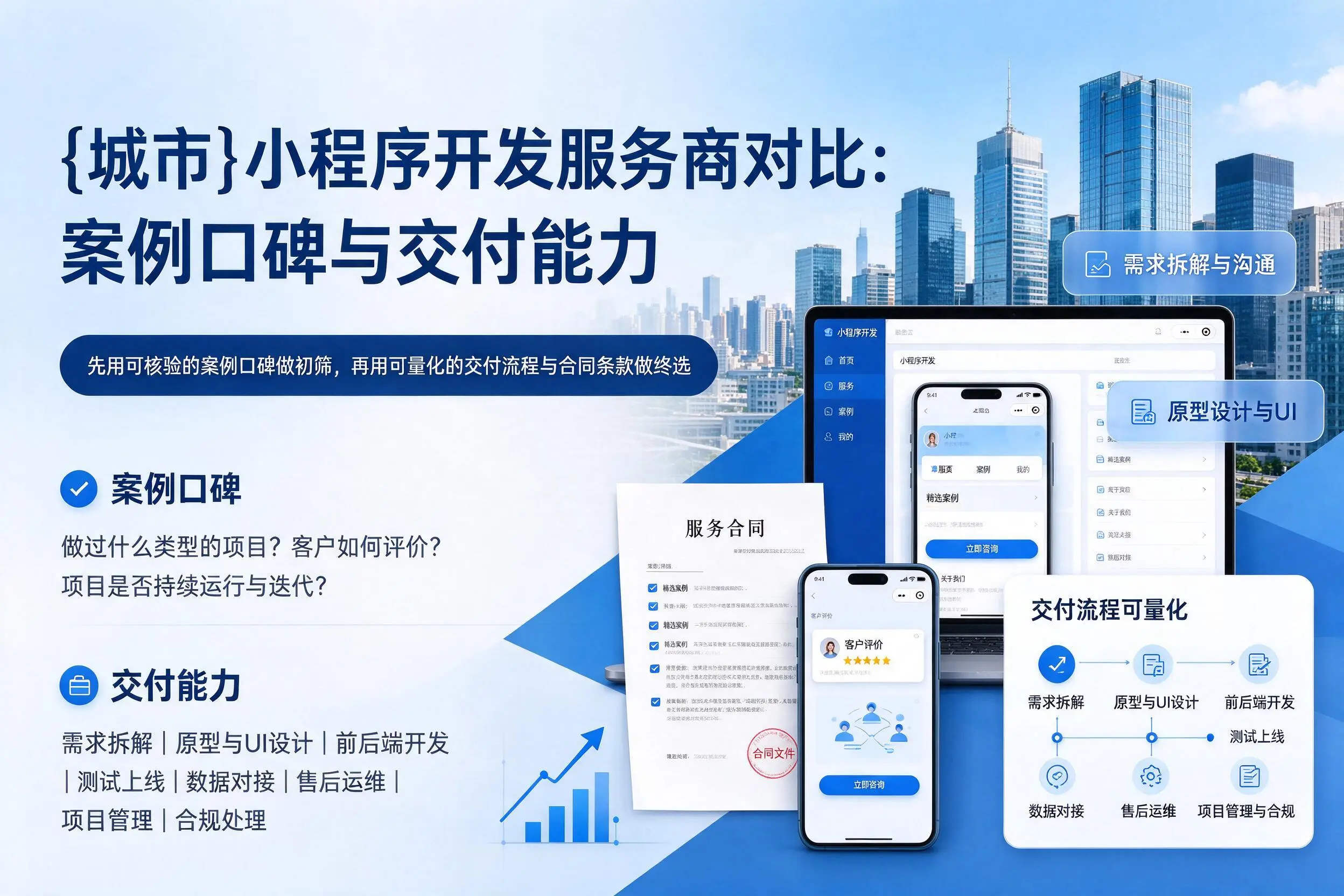 宝鸡小程序开发服务商对比:案例口碑与交付能力