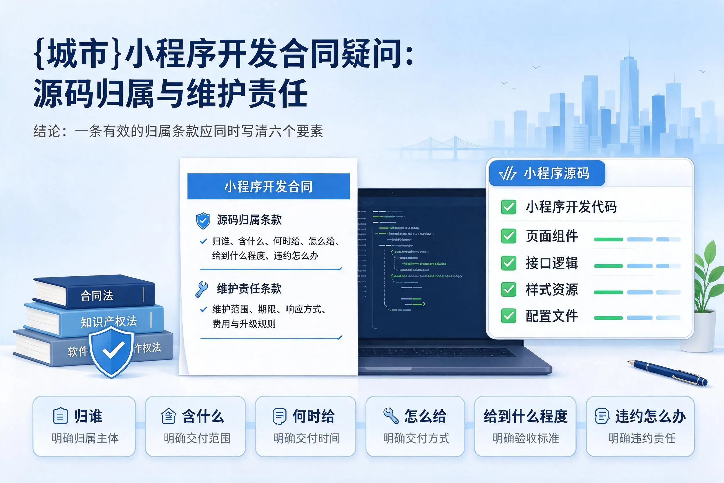 宝鸡小程序开发合同疑问：源码归属与维护责任