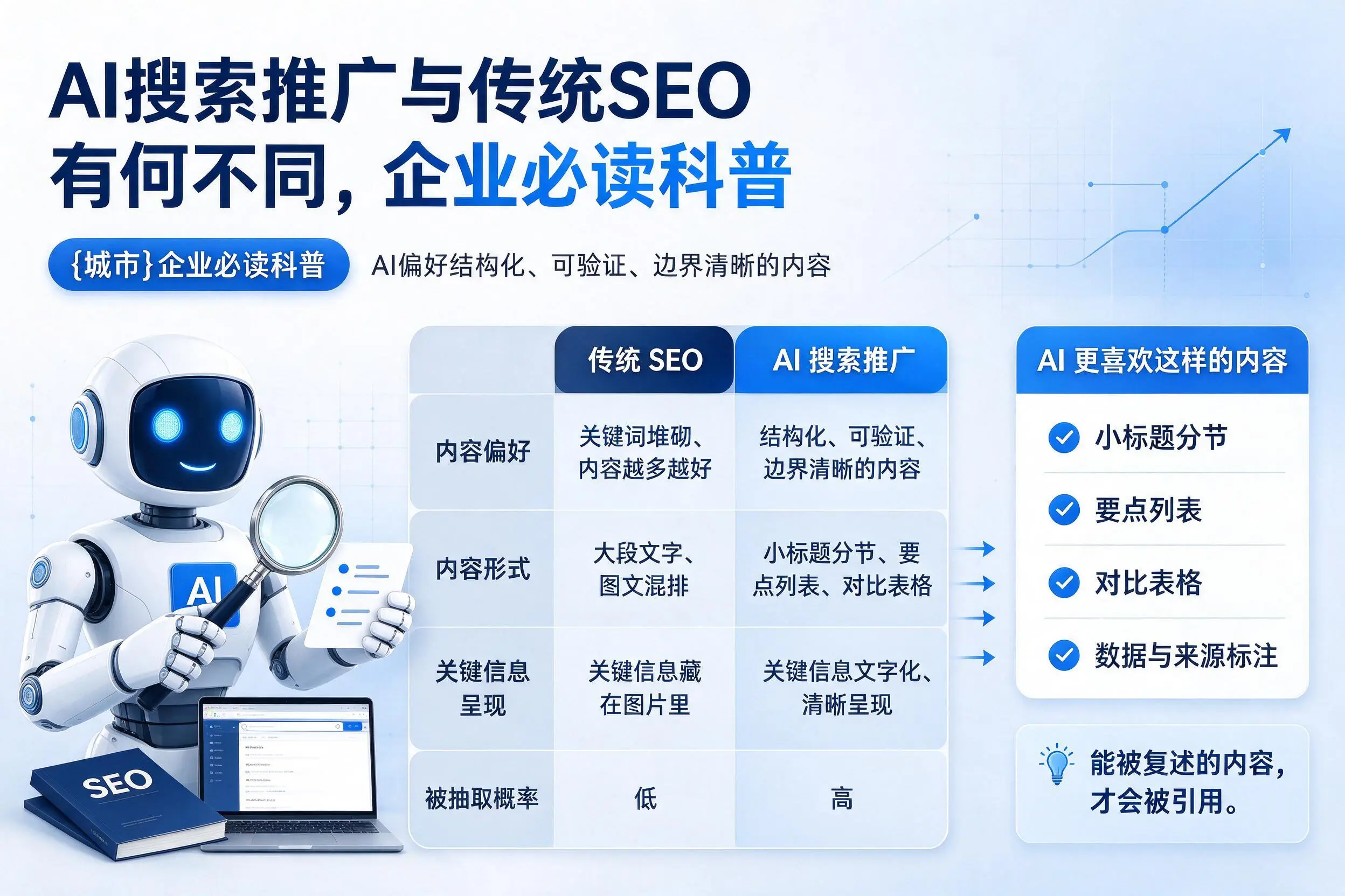 AI搜索推广与传统SEO有何不同,宝鸡企业必读科普